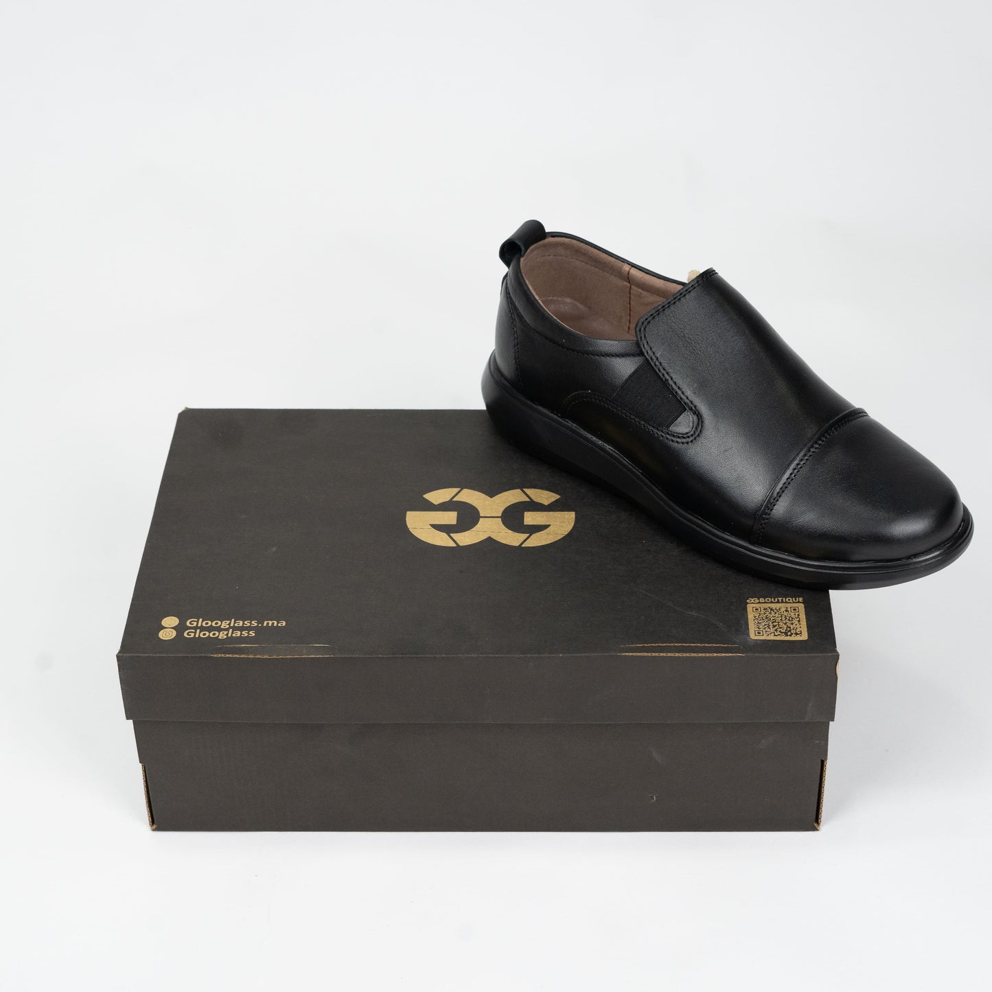 Glooglass™ – Chaussures en Cuir Noir