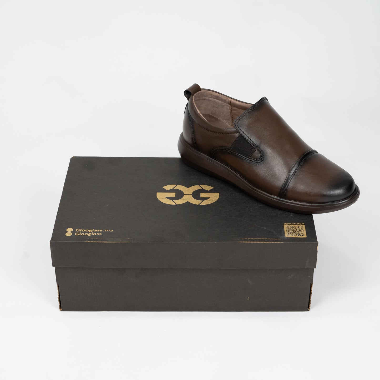Glooglass™ – Chaussures en Cuir Marron