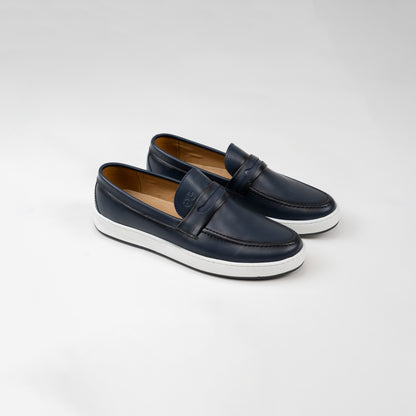 Glooglass™ – Mocassins en cuir Bleu