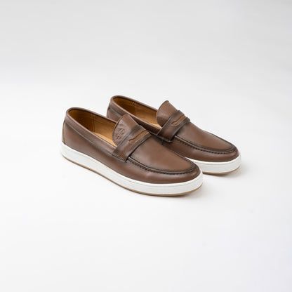 Glooglass™ – Mocassins en cuir Tabac