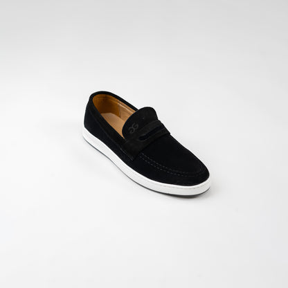 Glooglass™ – Mocassins en daim Noir