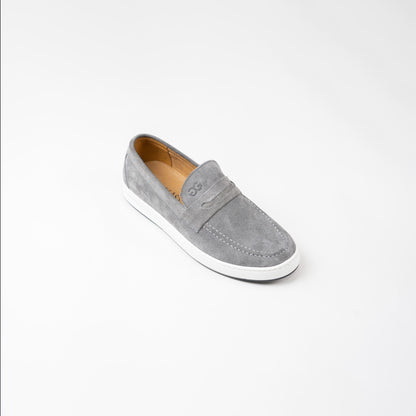 Glooglass™ – Mocassins en daim Gris