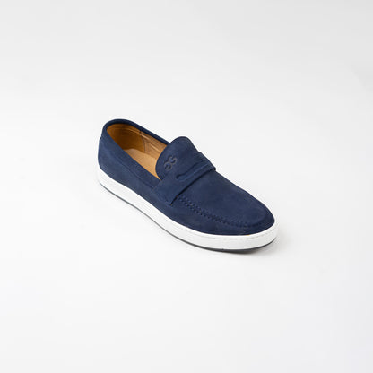 Glooglass™ – Mocassins en daim Bleu