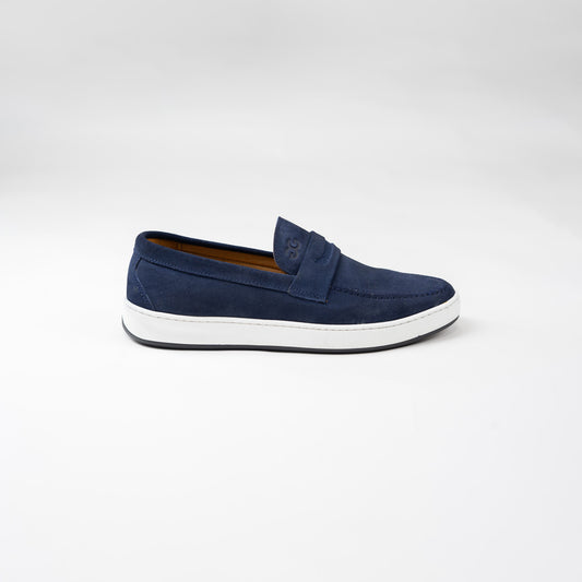Glooglass™ – Mocassins en daim Bleu