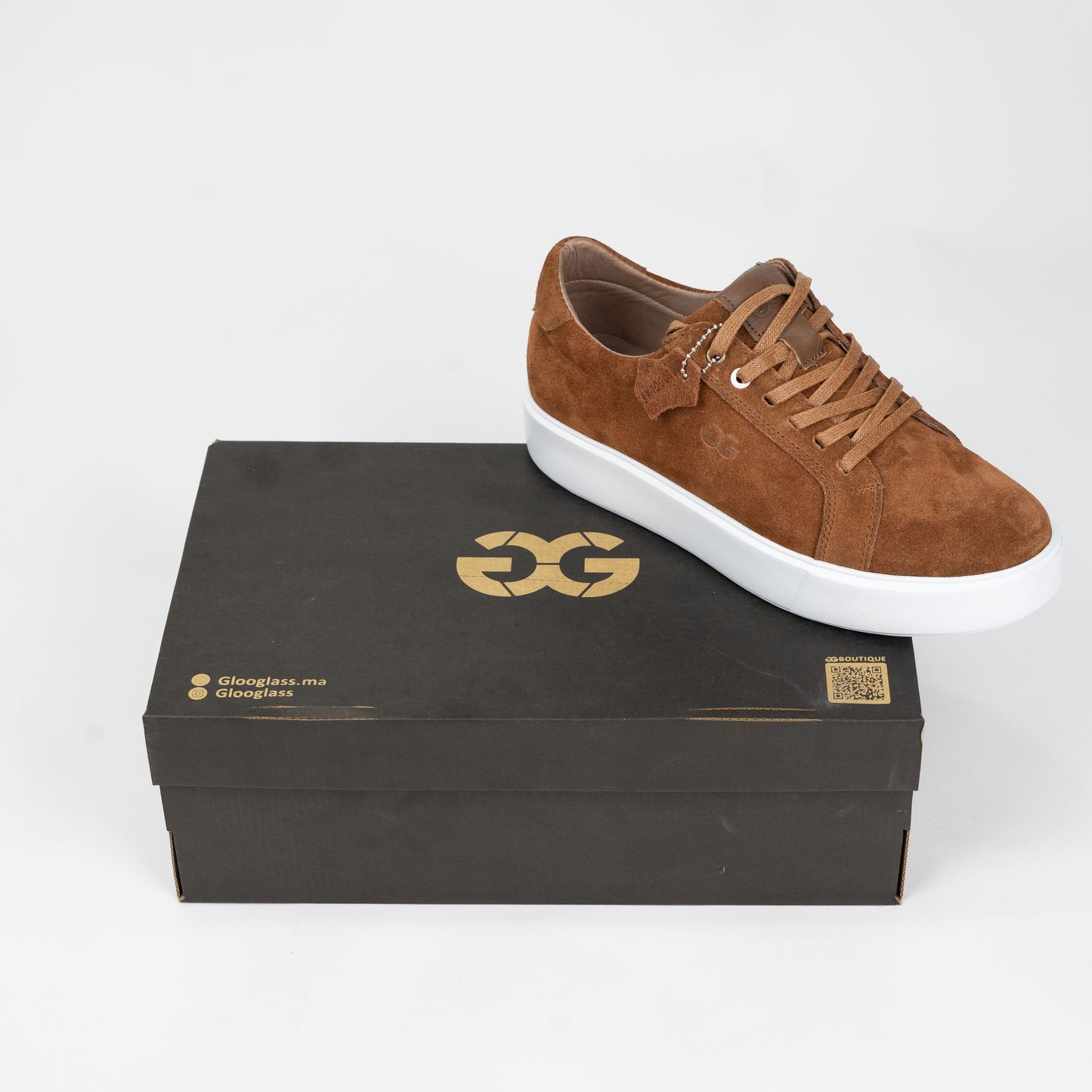 Glooglass™ – Sneakers en daim Marron
