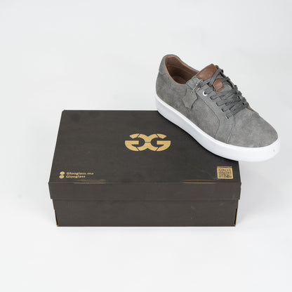 Glooglass™ – Sneakers en daim Gris