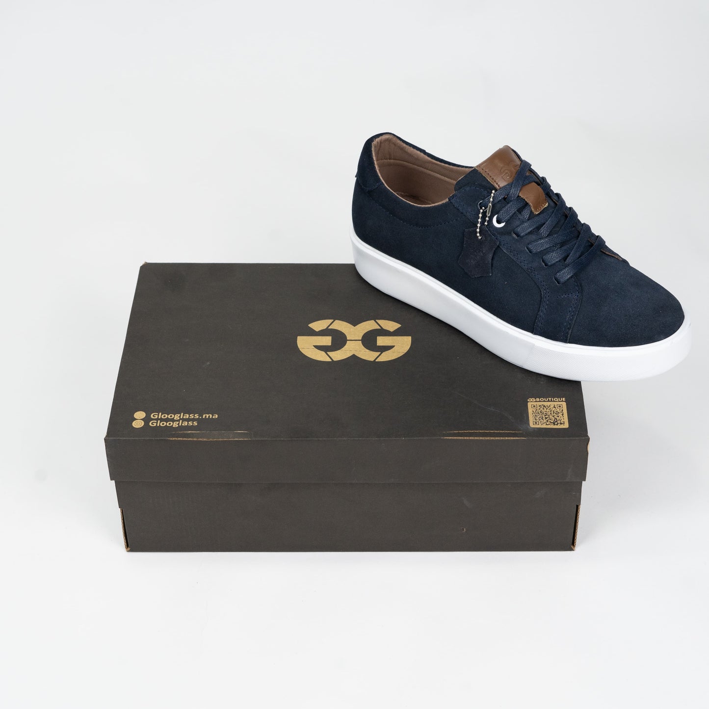 Glooglass™ – Sneakers en daim Bleu