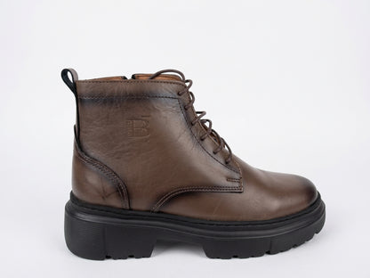 Glooglass™ – Bottine en Cuir Marron Véritable