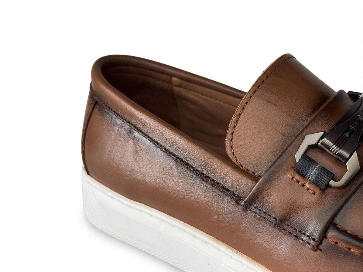 Glooglass™ – Chaussures en Cuir Marron