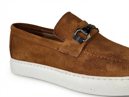 Mocassins Marron Daim de Luxe Tres Confortable