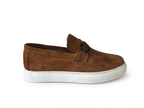Mocassins Marron Daim de Luxe Tres Confortable
