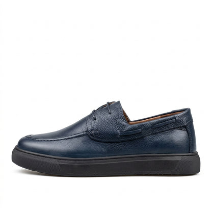 Glooglass™ – Mocassin à Lacets en Bleu Véritable